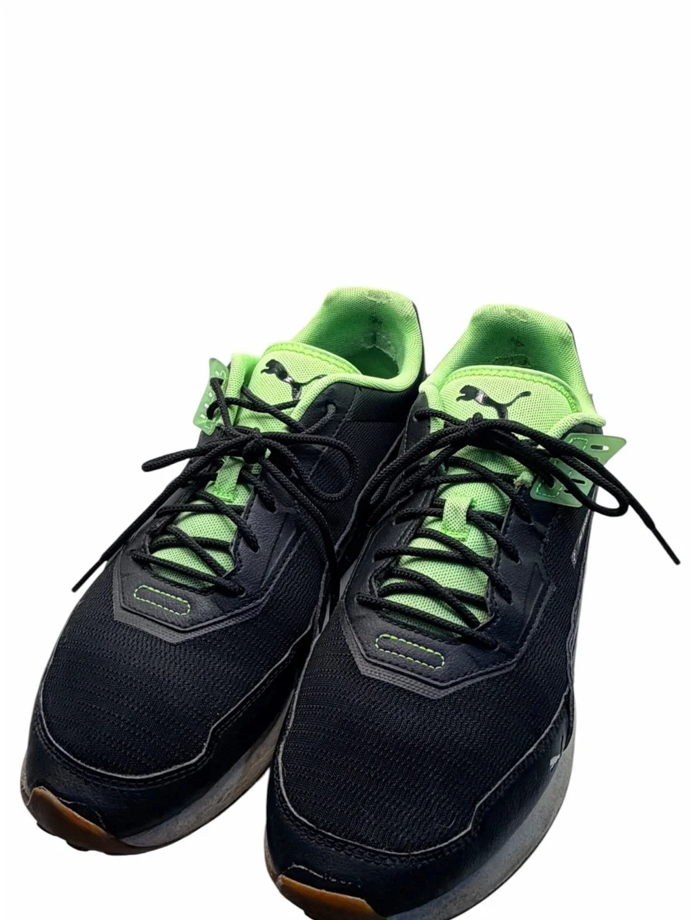 PUMA BMW M Motorsport Men’s Sneakers Size 11 Black Neon Green 307000-01
